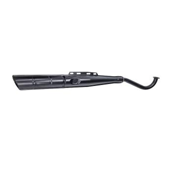 Auspuff mit Logo 28mm wie original von Jarmacol schwarz